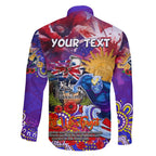 Personalised Australia Rugby Storm ANZAC Family Matching Tank Maxi Dress and Hawaiian Shirt Melbourne Scratch Style