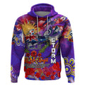 Personalised Australia Rugby Storm ANZAC Hoodie Melbourne Scratch Style