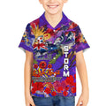 Personalised Australia Rugby Storm ANZAC Kid Hawaiian Shirt Melbourne Scratch Style