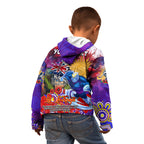 Personalised Australia Rugby Storm ANZAC Kid Hoodie Melbourne Scratch Style