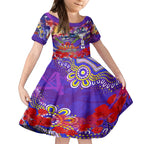Personalised Australia Rugby Storm ANZAC Kid Short Sleeve Dress Melbourne Scratch Style