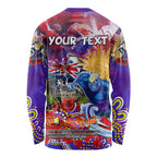 Personalised Australia Rugby Storm ANZAC Long Sleeve Shirt Melbourne Scratch Style