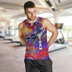 Personalised Australia Rugby Storm ANZAC Men Tank Top Melbourne Scratch Style