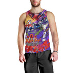 Personalised Australia Rugby Storm ANZAC Men Tank Top Melbourne Scratch Style