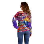 Personalised Australia Rugby Storm ANZAC Off Shoulder Sweater Melbourne Scratch Style