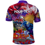 Personalised Australia Rugby Storm ANZAC Polo Shirt Melbourne Scratch Style