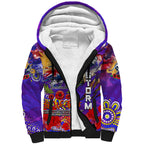 Personalised Australia Rugby Storm ANZAC Sherpa Hoodie Melbourne Scratch Style
