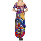 Personalised Australia Rugby Storm ANZAC Summer Maxi Dress Melbourne Scratch Style