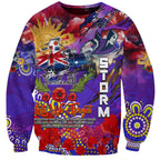 Personalised Australia Rugby Storm ANZAC Sweatshirt Melbourne Scratch Style