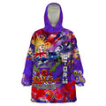 Personalised Australia Rugby Storm ANZAC Wearable Blanket Hoodie Melbourne Scratch Style