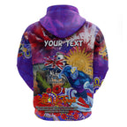 Personalised Australia Rugby Storm ANZAC Zip Hoodie Melbourne Scratch Style