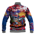 Personalised Australia Rugby Knights ANZAC Baseball Jacket Newcastle Scratch Style