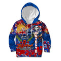 Personalised Australia Rugby Knights ANZAC Kid Hoodie Newcastle Scratch Style