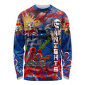 Personalised Australia Rugby Knights ANZAC Long Sleeve Shirt Newcastle Scratch Style