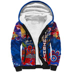 Personalised Australia Rugby Knights ANZAC Sherpa Hoodie Newcastle Scratch Style