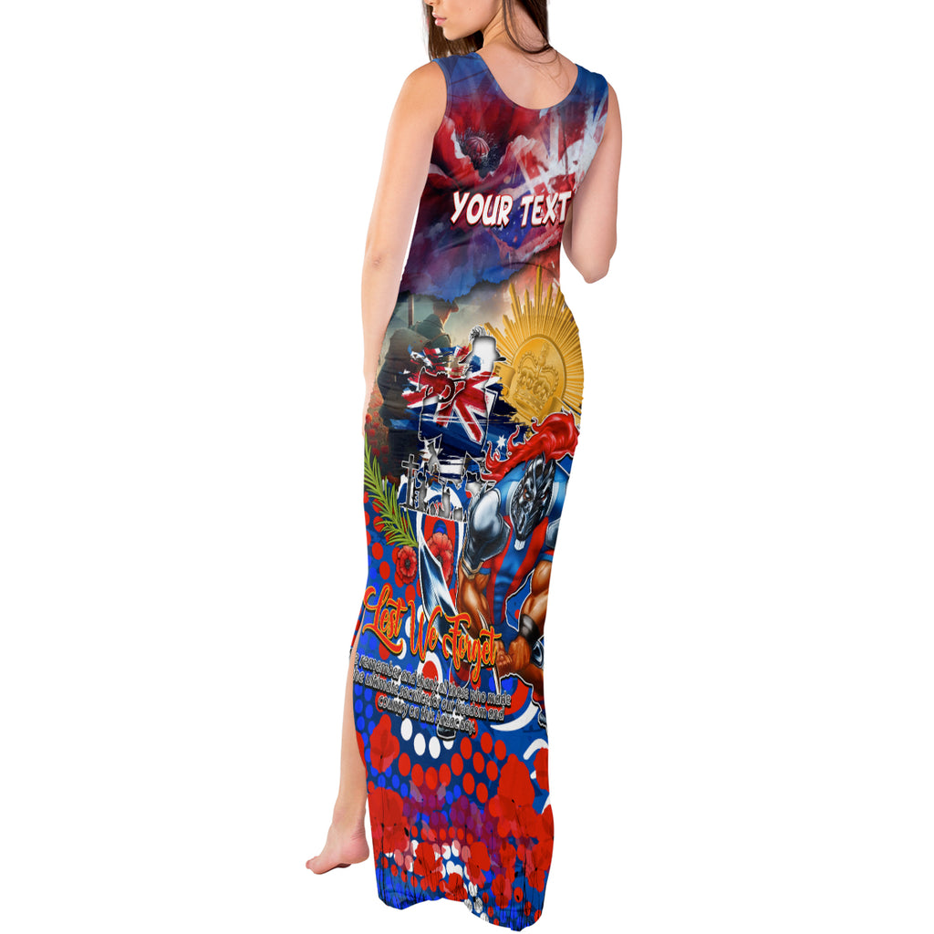 Personalised Australia Rugby Knights ANZAC Tank Maxi Dress Newcastle Scratch Style