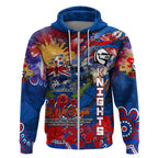 Personalised Australia Rugby Knights ANZAC Zip Hoodie Newcastle Scratch Style