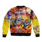 Personalised Australia Rugby Cowboys ANZAC Bomber Jacket North Queensland Scratch Style