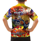 Personalised Australia Rugby Cowboys ANZAC Hawaiian Shirt North Queensland Scratch Style