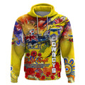 Personalised Australia Rugby Cowboys ANZAC Hoodie North Queensland Scratch Style
