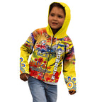 Personalised Australia Rugby Cowboys ANZAC Kid Hoodie North Queensland Scratch Style