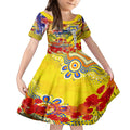 Personalised Australia Rugby Cowboys ANZAC Kid Short Sleeve Dress North Queensland Scratch Style