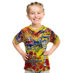 Personalised Australia Rugby Cowboys ANZAC Kid T Shirt North Queensland Scratch Style