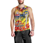 Personalised Australia Rugby Cowboys ANZAC Men Tank Top North Queensland Scratch Style
