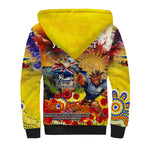 Personalised Australia Rugby Cowboys ANZAC Sherpa Hoodie North Queensland Scratch Style