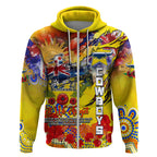 Personalised Australia Rugby Cowboys ANZAC Zip Hoodie North Queensland Scratch Style