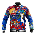 Personalised Australia Rugby Eels ANZAC Baseball Jacket Parramatta Scratch Style