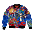 Personalised Australia Rugby Eels ANZAC Bomber Jacket Parramatta Scratch Style