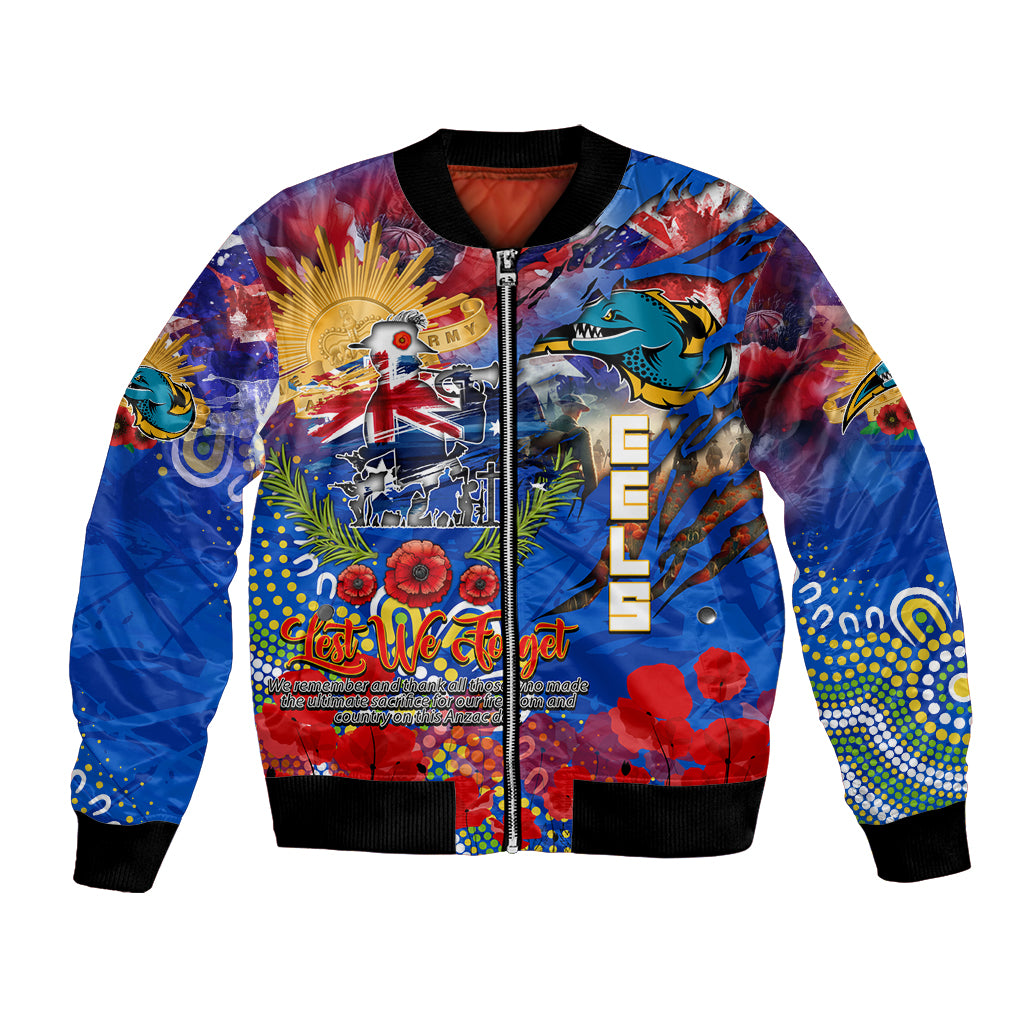 Personalised Australia Rugby Eels ANZAC Bomber Jacket Parramatta Scratch Style