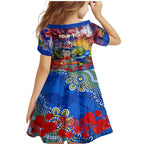 Personalised Australia Rugby Eels ANZAC Family Matching Mermaid Dress and Hawaiian Shirt Parramatta Scratch Style