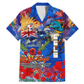 Personalised Australia Rugby Eels ANZAC Family Matching Mermaid Dress and Hawaiian Shirt Parramatta Scratch Style