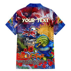 Personalised Australia Rugby Eels ANZAC Family Matching Mermaid Dress and Hawaiian Shirt Parramatta Scratch Style