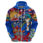 Personalised Australia Rugby Eels ANZAC Hoodie Parramatta Scratch Style