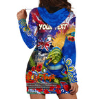 Personalised Australia Rugby Eels ANZAC Hoodie Dress Parramatta Scratch Style