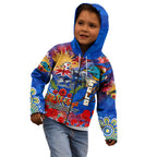 Personalised Australia Rugby Eels ANZAC Kid Hoodie Parramatta Scratch Style