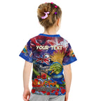Personalised Australia Rugby Eels ANZAC Kid T Shirt Parramatta Scratch Style