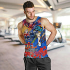 Personalised Australia Rugby Eels ANZAC Men Tank Top Parramatta Scratch Style