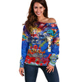 Personalised Australia Rugby Eels ANZAC Off Shoulder Sweater Parramatta Scratch Style