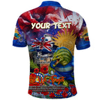 Personalised Australia Rugby Eels ANZAC Polo Shirt Parramatta Scratch Style