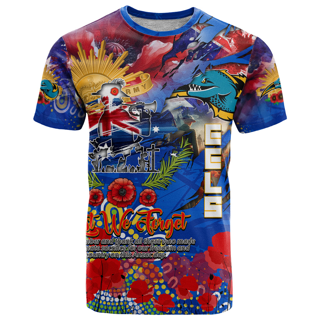 Personalised Australia Rugby Eels ANZAC T Shirt Parramatta Scratch Style