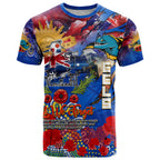 Personalised Australia Rugby Eels ANZAC T Shirt Parramatta Scratch Style