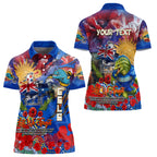 Personalised Australia Rugby Eels ANZAC Women Polo Shirt Parramatta Scratch Style