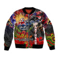 Personalised Australia Rugby Panthers ANZAC Bomber Jacket Penrith Scratch Style