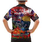 Personalised Australia Rugby Panthers ANZAC Family Matching Mermaid Dress and Hawaiian Shirt Penrith Scratch Style