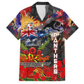 Personalised Australia Rugby Panthers ANZAC Hawaiian Shirt Penrith Scratch Style