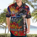 Personalised Australia Rugby Panthers ANZAC Hawaiian Shirt Penrith Scratch Style